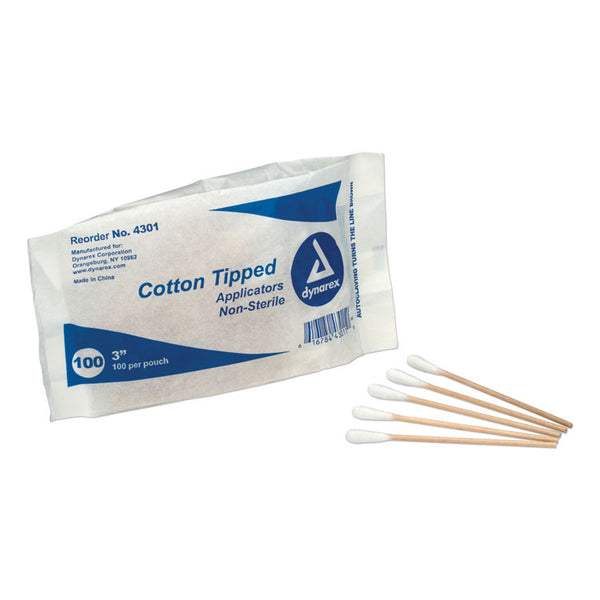 First Aid Only™ Refill for SmartCompliance Business Cabinet, Cotton-Tipped Applicators, 3",100/Bag (FAO25400) Each