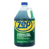 Zep Commercial® Ammonia-Free Glass Cleaner, Pleasant Scent, 1 gal Bottle, 4/Carton (ZPEZU1052128CT) Case of 4