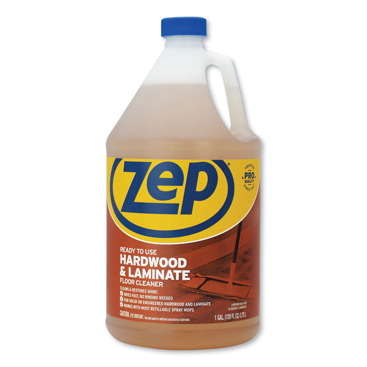 Zep Commercial® Hardwood and Laminate Cleaner, 1 gal Bottle (ZPEZUHLF128EA) Each