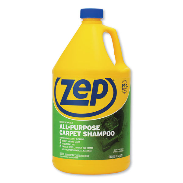 Zep Commercial® Concentrated All-Purpose Carpet Shampoo, Unscented, 1 gal, 4/Carton (ZPEZUCEC128CT) Case of 4