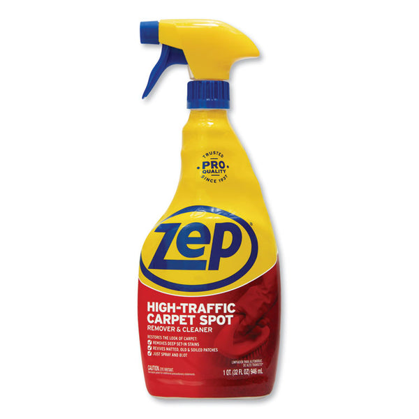 Zep Commercial® High Traffic Carpet Cleaner, Fresh Scent, 32 oz Spray Bottle, 12/Carton (ZPEZUHTC32CT) Case of 12