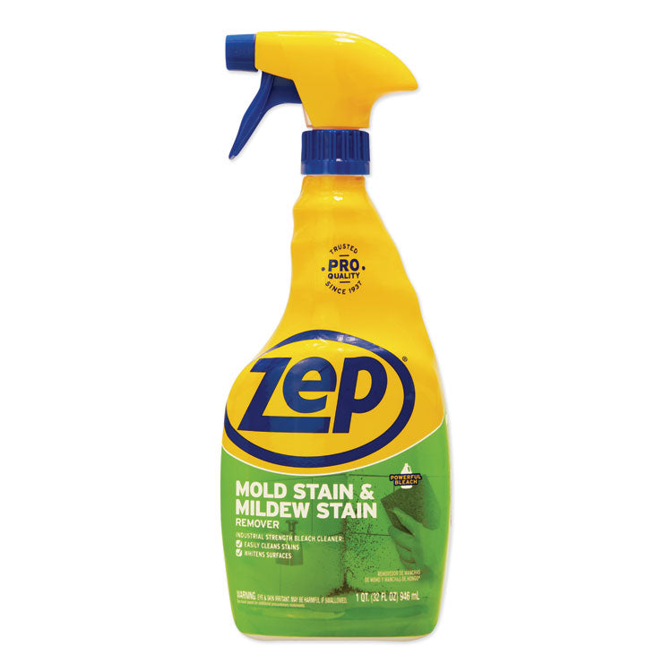 Zep Commercial® Mold Stain and Mildew Stain Remover, 32 oz Spray Bottle, 12/Carton (ZPEZUMILDEW32CT) Case of 12