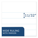 Roaring Spring® Examination Blue Book, Wide/Legal Rule, Blue Cover, (4) 8.5 x 7 Sheets (ROA77510) Each