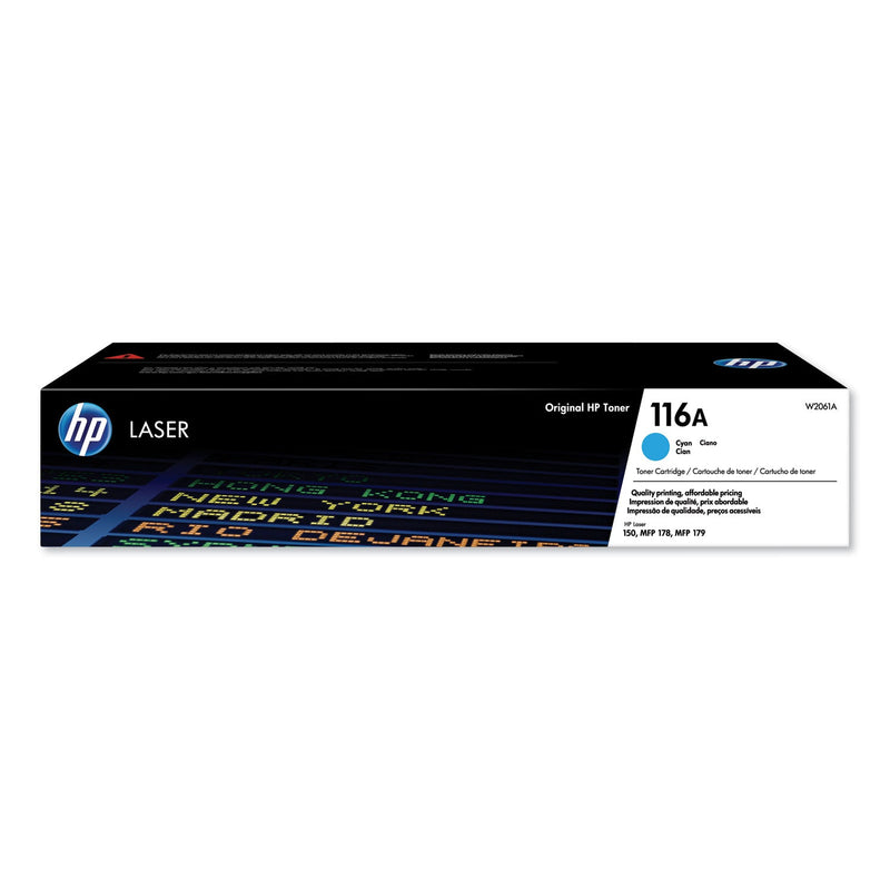 HP HP 116A, (W2061A) Cyan Original Laser Toner Cartridge (HEWW2061A)