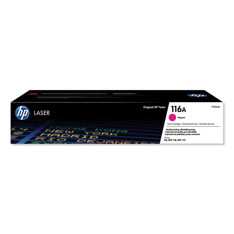 HP HP 116A, (W2063A) Magenta Original LaserJet Toner Cartridge (HEWW2063A) Each