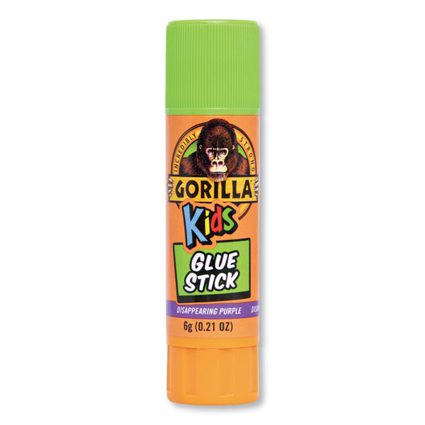 Gorilla® School Glue Sticks, 0.7 oz/Stick, Dries Clear, 6/Box (GOR2637808BX)