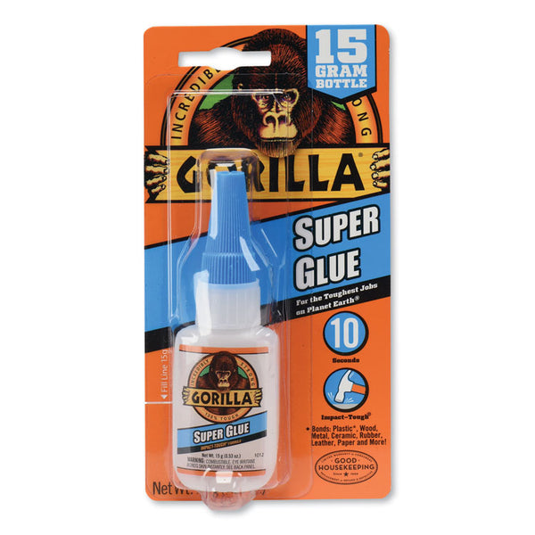 Gorilla® Super Glue, 0.53 oz, Dries Clear, 4/Carton (GOR7807101CT)
