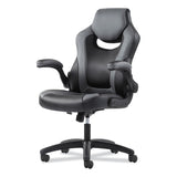 Sadie™ 9-One-One High-Back Racing Style Chair with Flip-Up Arms, Supports Up to 225 lb, Black Seat, Gray Back, Black Base (BSXVST911) Each