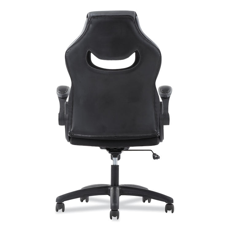 Sadie™ 9-One-One High-Back Racing Style Chair with Flip-Up Arms, Supports Up to 225 lb, Black Seat, Gray Back, Black Base (BSXVST911) Each