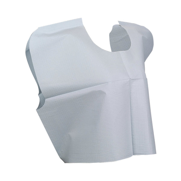 McKesson Exam Cape Blue One Size Fits Most Front / Back Opening Without Closure Unisex Disposable (147712_CS) 100/CS