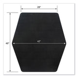 ES Robbins® Game Zone Chair Mat, For Hard Floor/Medium Pile Carpet, 42 x 46, Black (ESR121563)