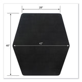 ES Robbins® Game Zone Chair Mat, For Hard Floor/Medium Pile Carpet, 42 x 46, Black (ESR121563) Each