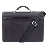 Swiss Mobility Milestone Briefcase, Fits Devices Up to 15.6", Leather, 5 x 5 x 12, Black (SWZ49545801SM) Each