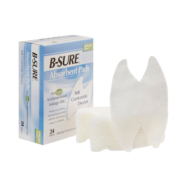 B-Sure® Incontinence Liner Heavy Absorbency Texel Fiber Core One Size Fits Most (142440_BX) 24/BX