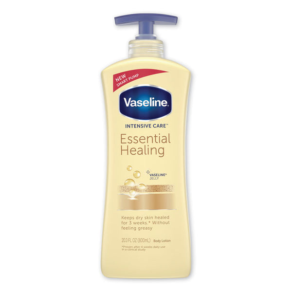 Vaseline® Intensive Care Essential Healing Body Lotion, 20.3 oz, Pump Bottle (UNI07900EA)