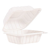 Dart® ProPlanet Hinged Lid Containers, 6 x 6.3 x 3.3, White, Plastic, 400/Carton (DCC60MFPPHT1)
