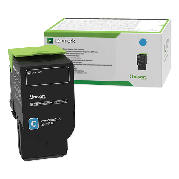 Lexmark™ 78C1XCE Extra High-Yield Toner, 5,000 Page-Yield, Cyan (LEX78C1XCE) Each