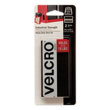 VELCRO® Brand Industrial-Strength Heavy-Duty Fasteners, 2" x 4", Black, 2/Pack (VEK90199) Pack of 2