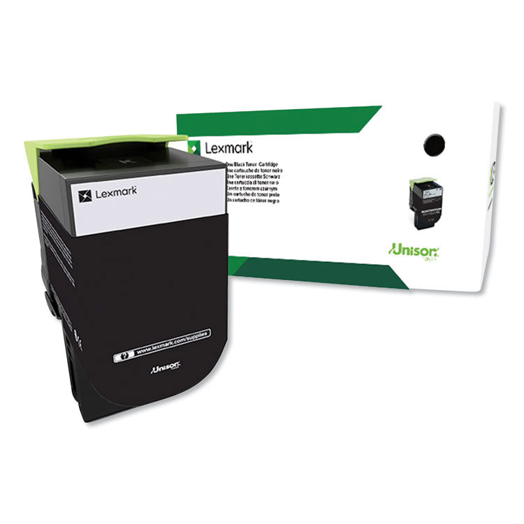 Lexmark™ 80C0HKG Return Program High-Yield Toner, 4,000 Page-Yield, Black, TAA Compliant (LEX80C0HKG) Each