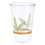 Dart® Bare Eco-Forward RPET Cold Cups 20 oz, Leaf Design, Clear, 50/Pack, 12 Packs/Carton (DCCRTP20BARE)