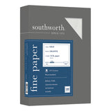 Southworth® Granite Specialty Paper, 24 lb Bond Weight, 8.5 x 11, Gray, 500/Ream (SOU914C) Box of 500