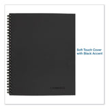 Cambridge® Wirebound Business Notebook, 1-Subject, Wide/Legal Rule, Black Linen Cover, (80) 9.5 x 6.63 Sheets (MEA06672) Each