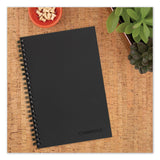 Cambridge® Wirebound Business Notebook, 1-Subject, Wide/Legal Rule, Black Linen Cover, (80) 8 x 5 Sheets (MEA06074) Each