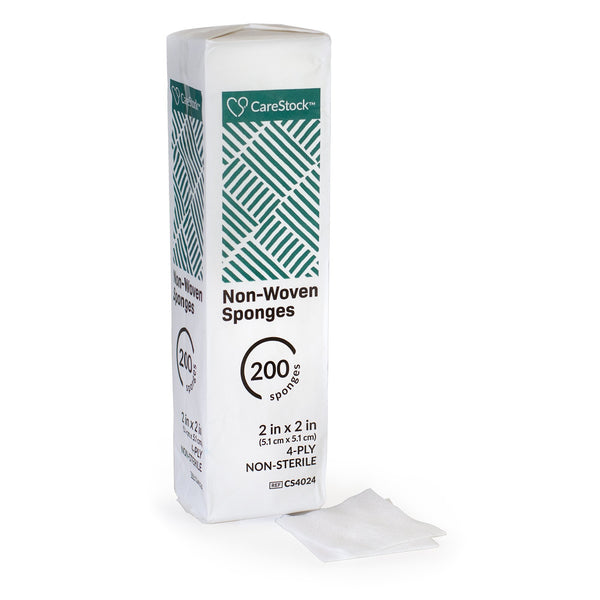 CareStock™ Gauze Sponge 2 X 2 Inch 4-Ply NonSterile 200 per Pack (1242206_PK) 200/PK