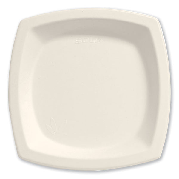 Solo Bare Eco-Forward Dinnerware, 6 7/10" Plate, Ivory, 125/Pack (SCC6PSC2050CT) Case of 1000