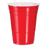 Dart® SOLO Party Plastic Cold Drink Cups, 16 oz, Red, 50/Bag, 20 Bags/Carton (DCCP16R)