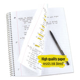 Five Star® Wirebound Notebook with Two Pockets, 1-Subject, Medium/College Rule, Randomly Assorted Cover Color, (100) 11 x 8.5 Sheets (MEA06206) Each