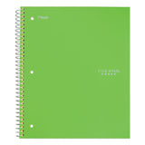 Five Star® Wirebound Notebook with 2 Pockets, 1-Subject, Quadrille Rule (4 sq/in), Randomly Assorted Cover Color, (100) 11 x 8.5 Sheets (MEA06190) Each