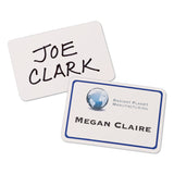 Avery® Flexible Adhesive Name Badge Labels, 3.38 x 2.33, White/Blue Border, 40/Pack (AVE5151)