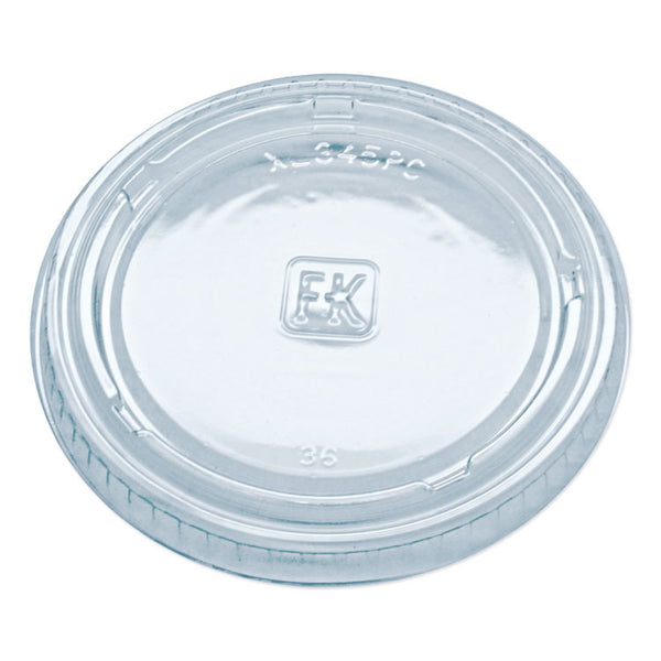 Fabri-Kal® Portion Cup Lids, Fits 3.25 oz to 5.5 oz Cups, Clear, 2,500/Carton (FABXL345PC)