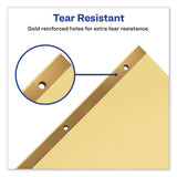 Avery® Preprinted Laminated Tab Dividers with Gold Reinforced Binding Edge, 31-Tab, 1 to 31, 11 x 8.5, Buff, 1 Set (AVE11308)