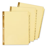 Avery® Preprinted Laminated Tab Dividers with Gold Reinforced Binding Edge, 31-Tab, 1 to 31, 11 x 8.5, Buff, 1 Set (AVE11308)