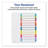 Avery® Customizable TOC Ready Index Multicolor Tab Dividers, 12-Tab, 1 to 12, 11 x 8.5, White, Contemporary Color Tabs, 1 Set (AVE11843) Set of 12