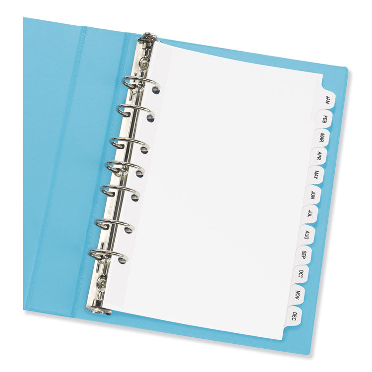 Avery&reg; Preprinted Tab Dividers, 12-Tab, 8.5 x 5 1/2 (AVE11315)