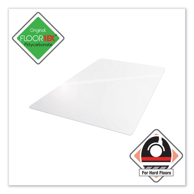 Floortex® Cleartex Ultimat Polycarbonate Chair Mat for Hard Floors, 48 x 53, Clear (FLRER1213419ER) Each