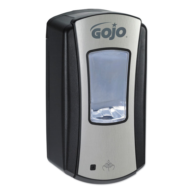 GOJO® LTX-12 Touch-Free Dispenser, 1,200 mL, 5.75 x 3.33 x 10.5, Brushed Chrome/Black (GOJ191904) Each