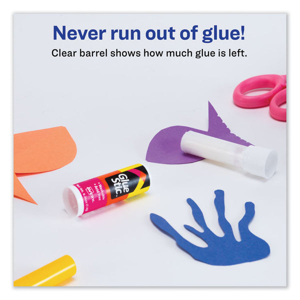 Avery® Permanent Glue Stic, 0.26 oz, Applies White, Dries Clear (AVE00166)