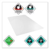 Floortex® Cleartex MegaMat Heavy-Duty Polycarbonate Mat for Hard Floor/All Carpet, 46 x 60, Clear (FLRECM121525ER) Each