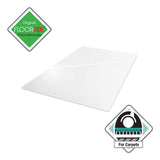 Floortex® Cleartex Ultimat Polycarbonate Chair Mat for High Pile Carpets, 60 x 48, Clear (FLRER1115227ER)