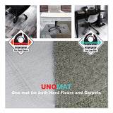 Floortex® Cleartex Unomat Anti-Slip Chair Mat for Hard Floors/Flat Pile Carpets, 35 x 47, Clear (FLREC128920ERA) Each