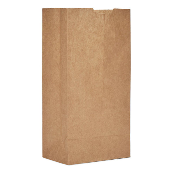 General Grocery Paper Bags, 50 lb Capacity, #4, 5" x 3.13" x 9.75", Kraft, 500 Bags (BAGGX4500)