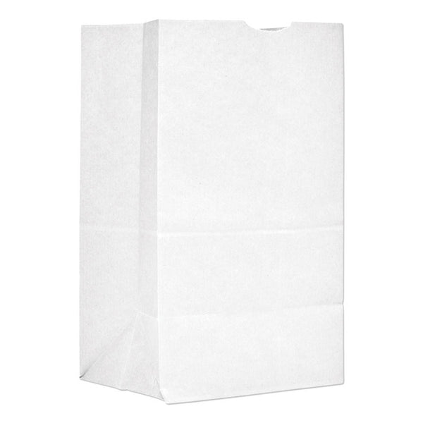 General Grocery Paper Bags, 40 lb Capacity, #20 Squat, 8.25" x 5.94" x 13.38", White, 500 Bags (BAGGW20S500)