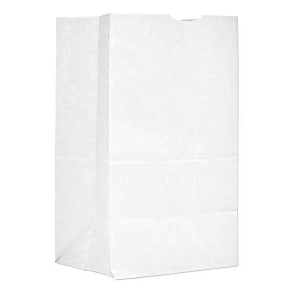 General Grocery Paper Bags, 40 lb Capacity, #20 Squat, 8.25" x 5.94" x 13.38", White, 500 Bags (BAGGW20S500) Case of 500