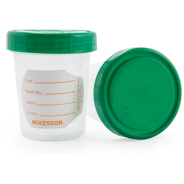 McKesson Specimen Container 120 mL (4 oz.) Screw Cap NonSterile (911759_BX) 20/BX