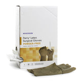 McKesson Perry® Surgical Glove Size 9 Sterile Latex Standard Cuff Length Smooth Brown Not Chemo Approved (1044734_BX) 50/BX