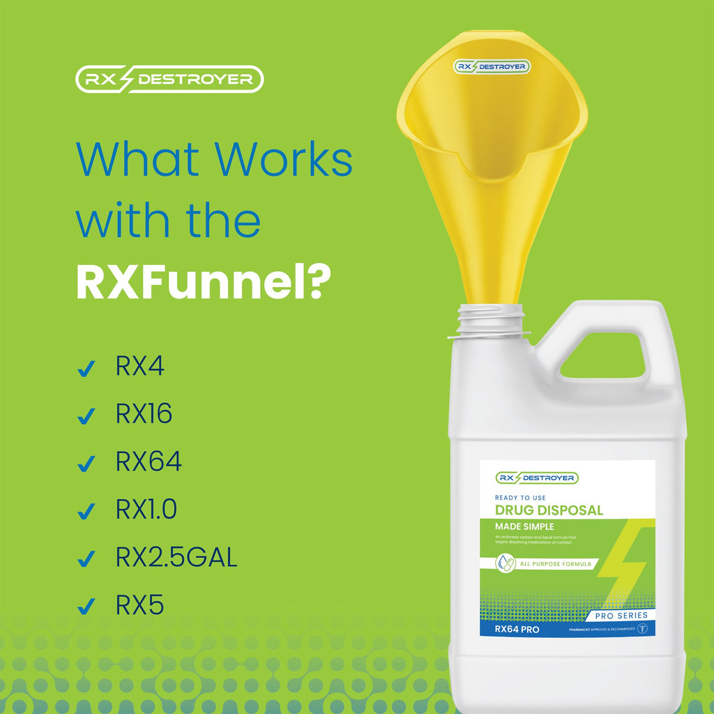Dispose Rx Destroyer Packets Rx Destroyer™ Drug Disposal System Funnel 1 lb. Carton Weight (883252 ...